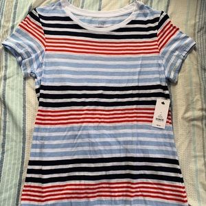 Different color stripped shirt